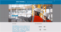 Desktop Screenshot of osha-training.com