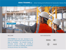Tablet Screenshot of osha-training.com